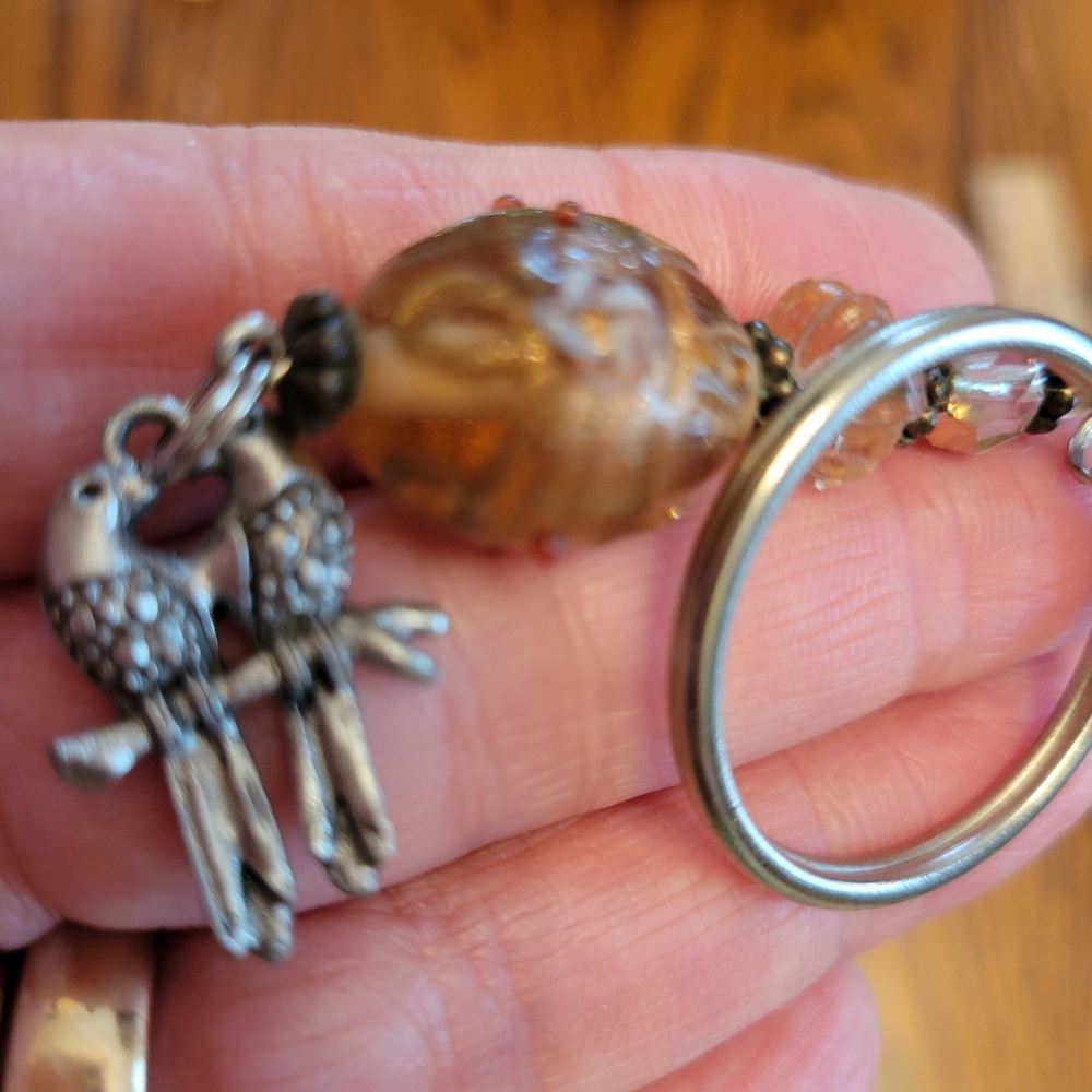 Key Chain Bag Charm & Accessory Bundle ~ Rhinestone ~ Birds & Bug - Picture 7 of 13